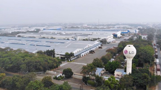 LG전자의 인도 푸네 공장 전경. LG전자 제공.